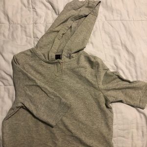 polo ralph lauren gray cropped sweater